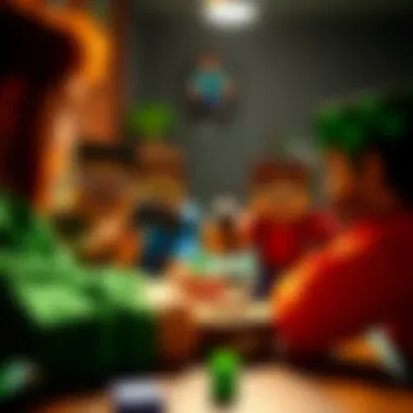 Multiplayer Fun in Minecraft on Xbox An engaging multiplayer session in Minecraft