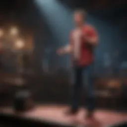 Andrew Schultz performing stand-up comedy