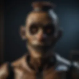 Eerie animatronic character in the game