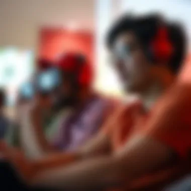 Gamers engaging with Nintendo Switch Online