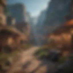 A vibrant digital landscape showcasing various online mob games.