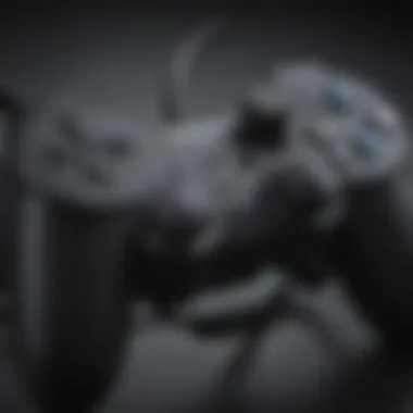 PlayStation controller connected to a PC