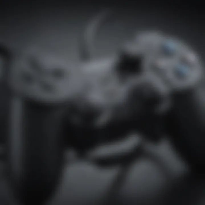 PlayStation controller connected to a PC