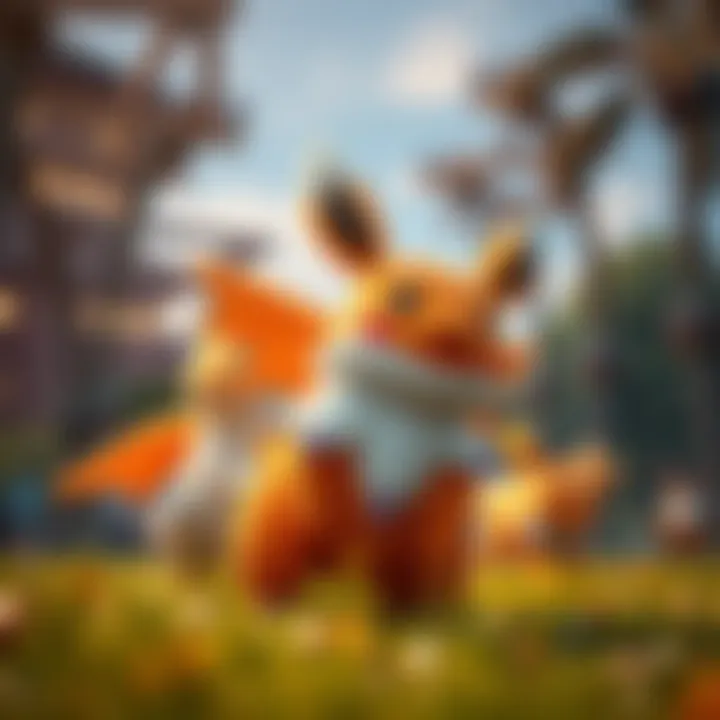 Visual representation of XL Pokémon in a vibrant setting