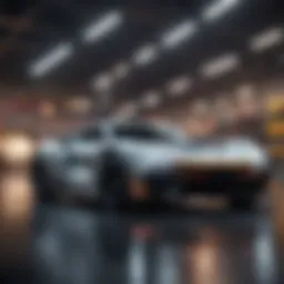 Sleek RC Car Racing Through Virtual Circuit