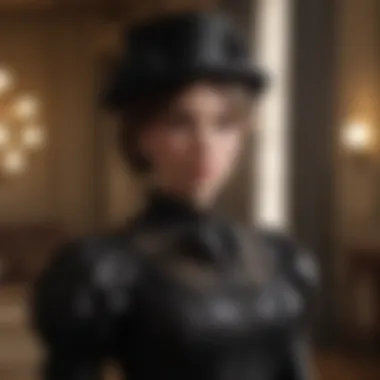 Roblox character showcasing elegant Victorian-inspired outfit