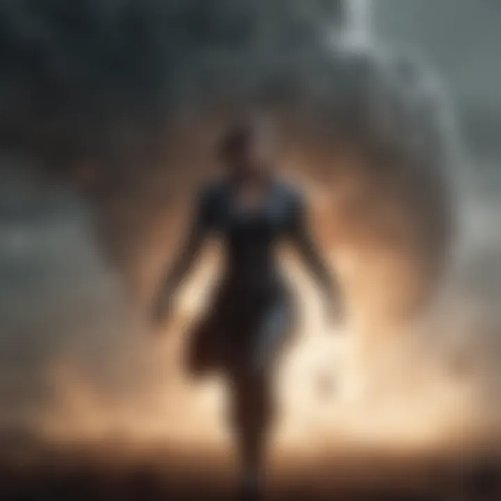 Tornado unleashing her immense psychic powers