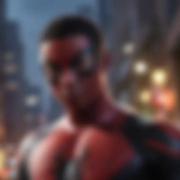 Close-up of Spider-Man: Miles Morales game cover