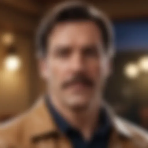 A contemplative moment showcasing Ted Lasso's character depth