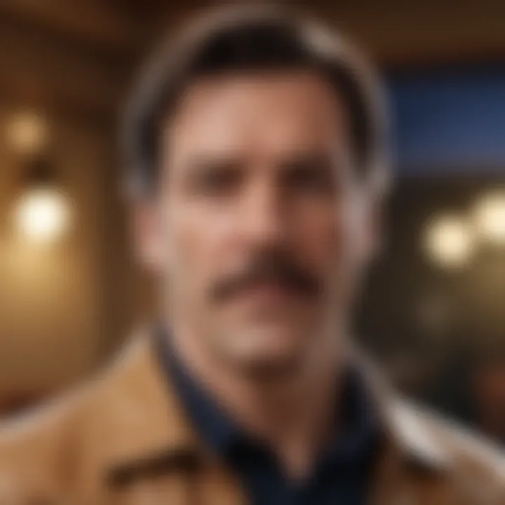 A contemplative moment showcasing Ted Lasso's character depth