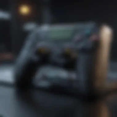 Futuristic Gaming Console Design A futuristic gaming console showcasing innovative design elements