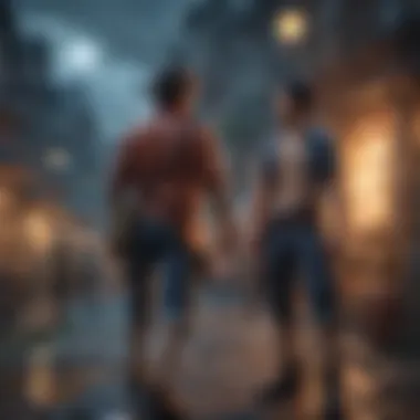 A scene depicting the thematic elements of friendship and adventure in One Piece