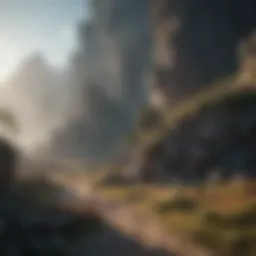 A mystical landscape showcasing the magical world of 'Slayers'.