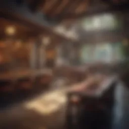 A vibrant digital landscape showcasing a bustling roleplay community