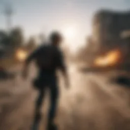 A dynamic gameplay scene showcasing PUBG's immersive environment