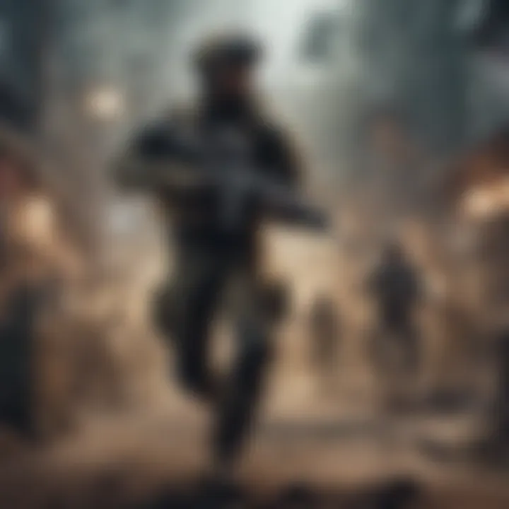A dynamic scene from a Call of Duty esports tournament highlighting competitive engagement and community spirit.