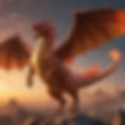 Artistic depiction of a majestic Charizard flying in the sky