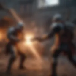 An immersive scene from a popular real-time RPG showcasing dynamic combat