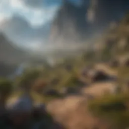 A stunning landscape from the Warcraft universe showcasing diverse terrains.