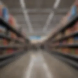An overview of Wal-Mart's flagship store during Black Friday.