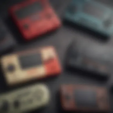 Popular Retro Emulator Handhelds An array of popular retro emulator handhelds displayed together.