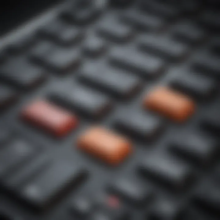 Comparison of different switch types used in hot swap keyboards