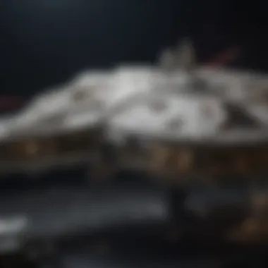 Detailed replica of Millennium Falcon spaceship