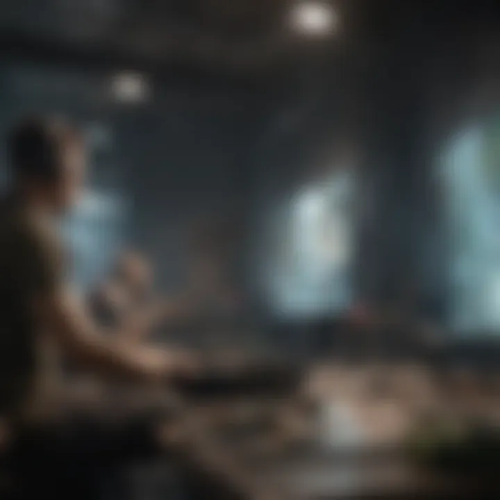 A competitive atmosphere in a multiplayer gaming session