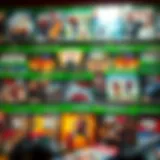 Diverse Xbox One Digital Game Collection A vibrant display of various Xbox One digital game covers