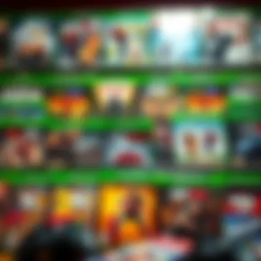 Diverse Xbox One Digital Game Collection A vibrant display of various Xbox One digital game covers