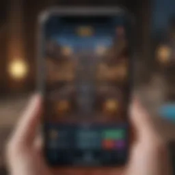 YGO iOS gameplay interface showcasing card interactions