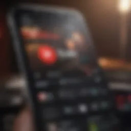 Visual representation of YouTube Music interface showcasing key features
