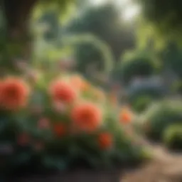 Exquisite Floral Composition in a Garden