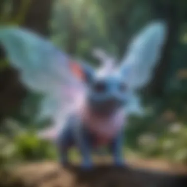 Graceful and elegant fairy-type Pokemon with magical aura