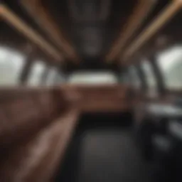Luxurious limousine interior showcasing comfort and elegance