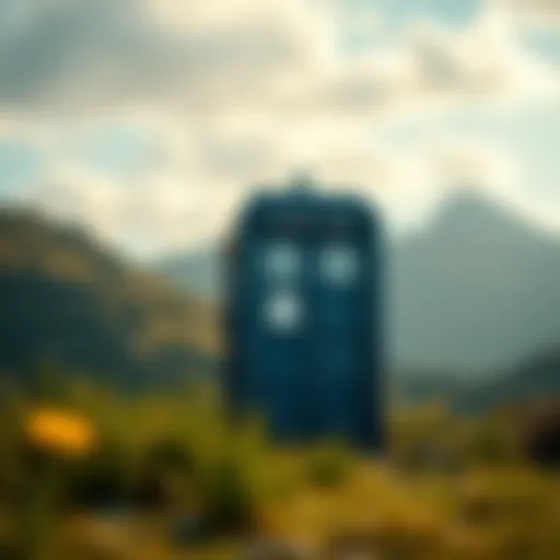 The Iconic TARDIS in Stunning Surroundings The TARDIS in a scenic location