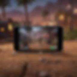Fortnite gameplay on a mobile screen
