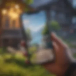 Fortnite mobile gameplay showcasing vibrant graphics