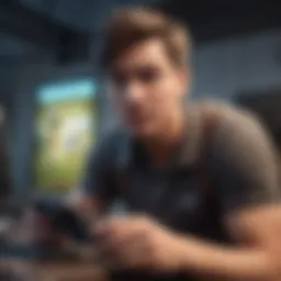 Illustration of a gamer frustrated with sign-in issues