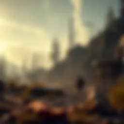 Evolving landscapes of a post-apocalyptic world