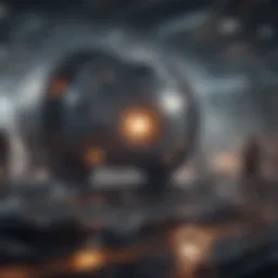 Strategy game with futuristic design elements