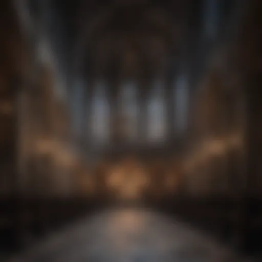 Gothic Cathedral with Twilight Poster