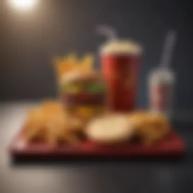 Gourmet Perspective Elevated view of a gourmet 6-piece Happy Meal