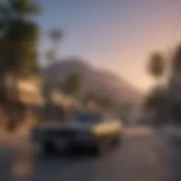 Scenic view of Los Santos enhanced graphics