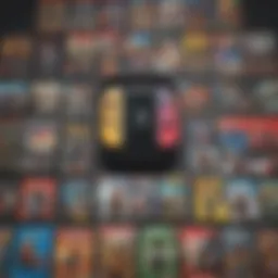 A vibrant scene showcasing a variety of Nintendo Switch games