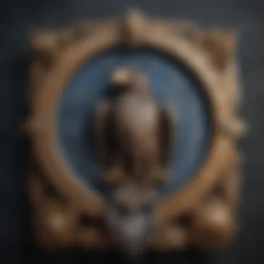 A depiction of the Ravenclaw eagle, symbolizing intelligence and wisdom.