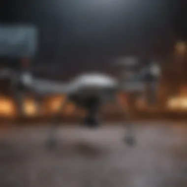 Close-up of advanced drone technology