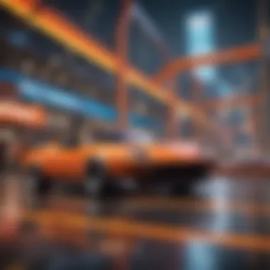 Exciting gameplay moment from the Hot Wheels Forza Set in action