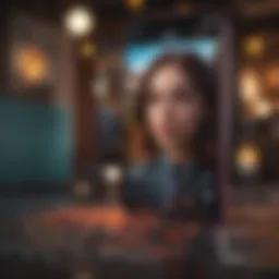 Vibrant Instagram Story featuring colorful graphics and text overlays.