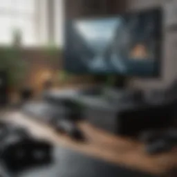PC and Xbox console setup for gaming